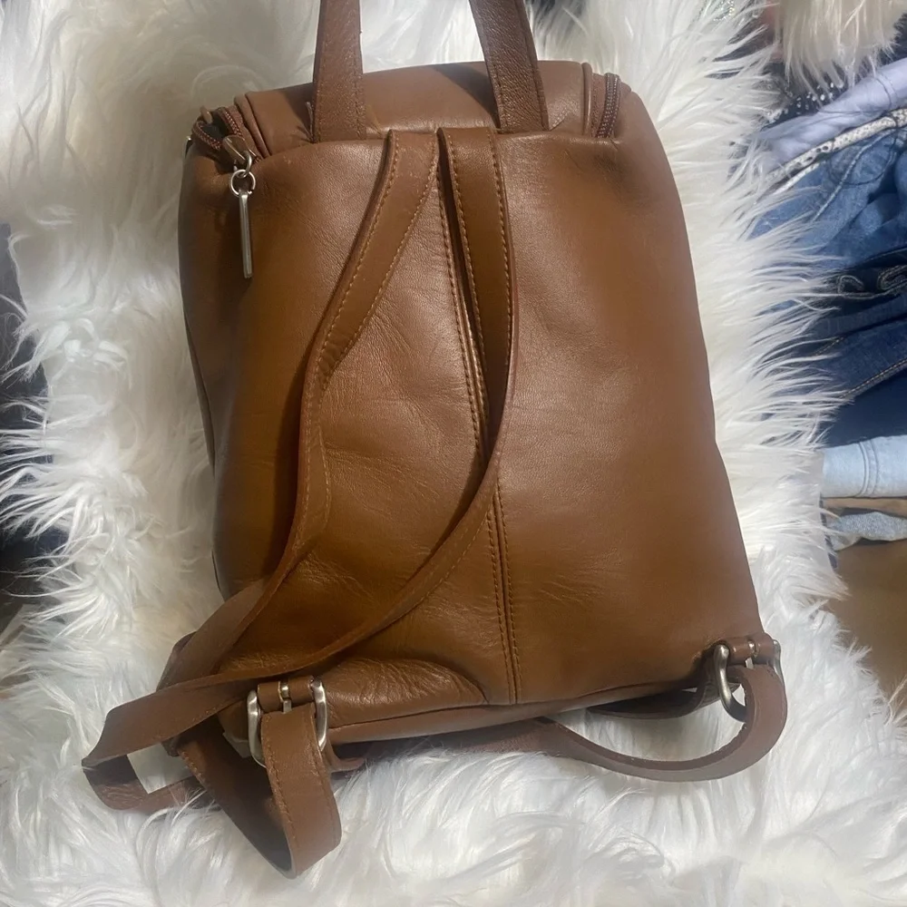 St. John's Bay Brown Backpack with Durable Design